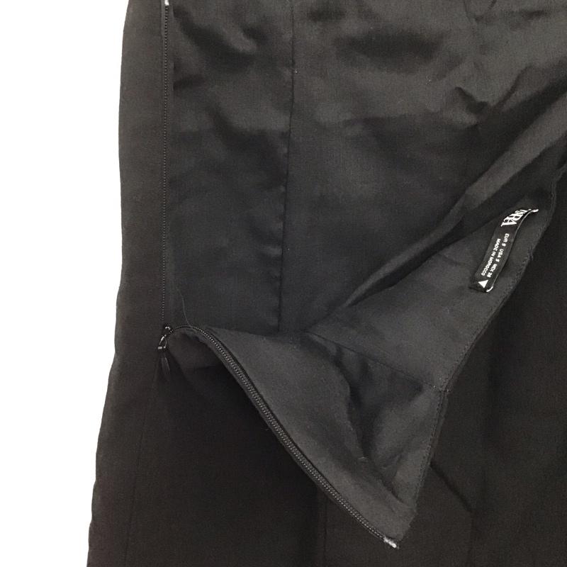 ザラ ZARA ワンピース ミニスカート S 無地 黒 / ブラック /  レディース USED 古着 中古 10144225