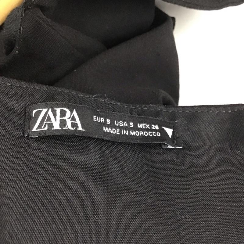 ザラ ZARA ワンピース ミニスカート S 無地 黒 / ブラック /  レディース USED 古着 中古 10144225