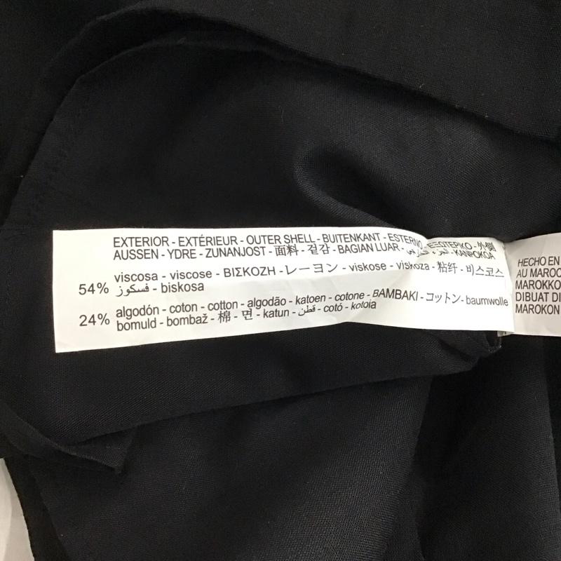 ザラ ZARA ワンピース ミニスカート S 無地 黒 / ブラック /  レディース USED 古着 中古 10144225