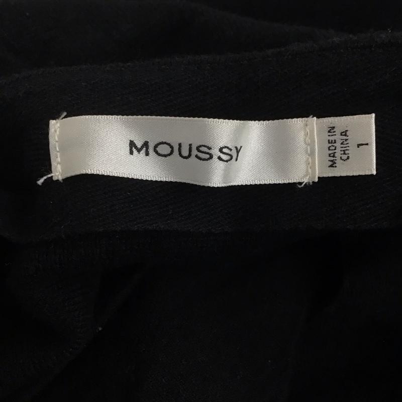 マウジー MOUSSY スカート ロングスカート 010aas70-6170 FRONT BUTTON KNIT SKIRT 1 無地 黒 / ブラック /  レディース USED 古着 中古 10144229