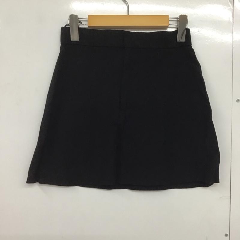 ザラ ZARA スカート ミニスカート XS 無地 黒 / ブラック /  レディース USED 古着 中古 10144232