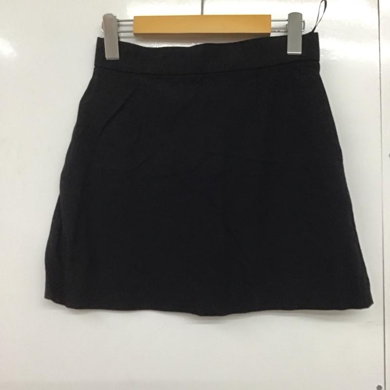 ザラ ZARA スカート ミニスカート XS 無地 黒 / ブラック /  レディース USED 古着 中古 10144232
