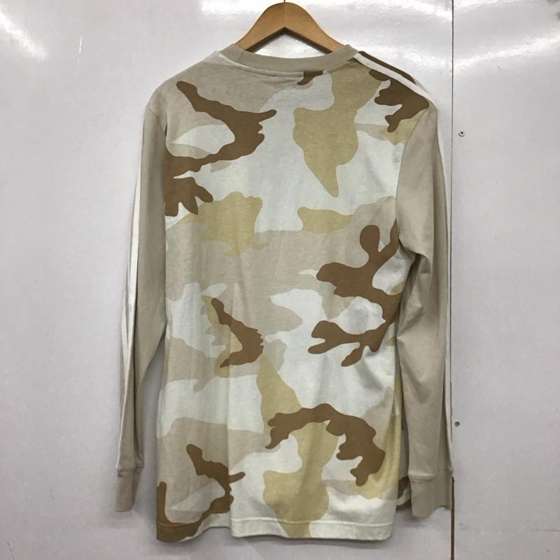 アディダス adidas カットソー 長袖 ed6967 カモフラージュT プリントTシャツ 長袖カットソー カモフラージュ柄・迷彩 ベージュ / ベージュ /  メンズ USED 古着 中古 10144242