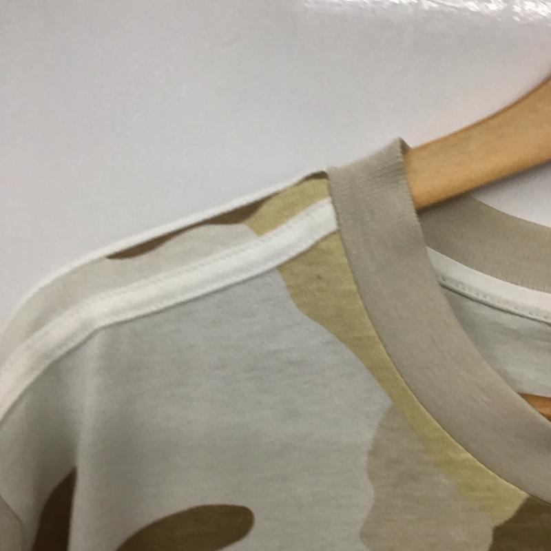 アディダス adidas カットソー 長袖 ed6967 カモフラージュT プリントTシャツ 長袖カットソー カモフラージュ柄・迷彩 ベージュ / ベージュ /  メンズ USED 古着 中古 10144242