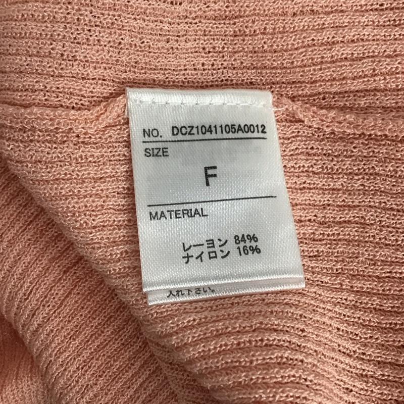 ディスコート Discoat カットソー 長袖 FREE 無地 桃 / ピンク /  レディース USED 古着 中古 10144262