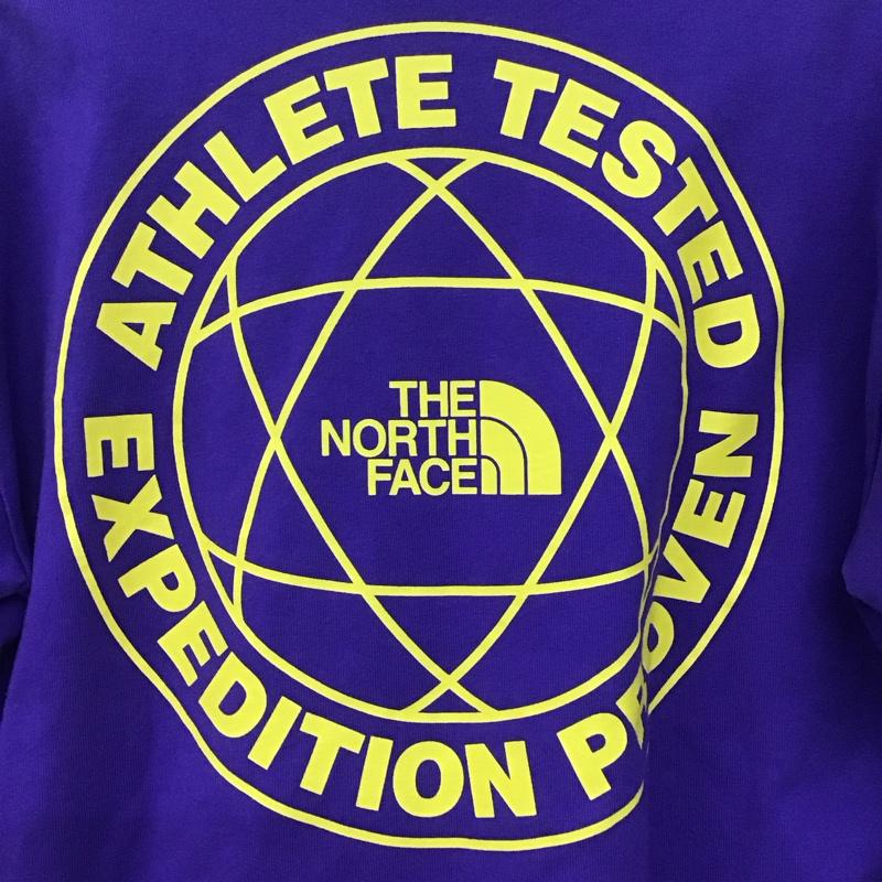 ザノースフェイス THE NORTH FACE カットソー 長袖 nt82034 長袖Tシャツ プリントTシャツ クルーネック M プリント 紫 / パープル /  メンズ USED 古着 中古 10144279
