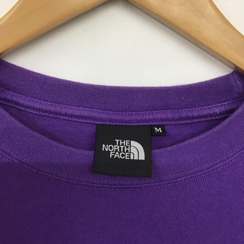 ザノースフェイス THE NORTH FACE カットソー 長袖 nt82034 長袖Tシャツ プリントTシャツ クルーネック M プリント 紫 / パープル /  メンズ USED 古着 中古 10144279