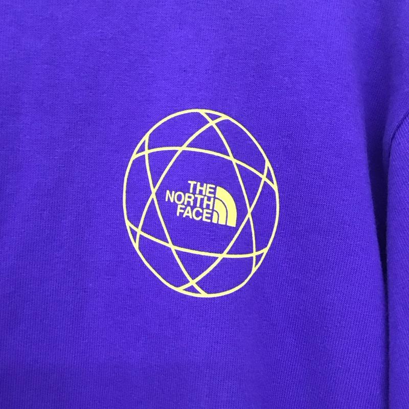 ザノースフェイス THE NORTH FACE カットソー 長袖 nt82034 長袖Tシャツ プリントTシャツ クルーネック M プリント 紫 / パープル /  メンズ USED 古着 中古 10144279