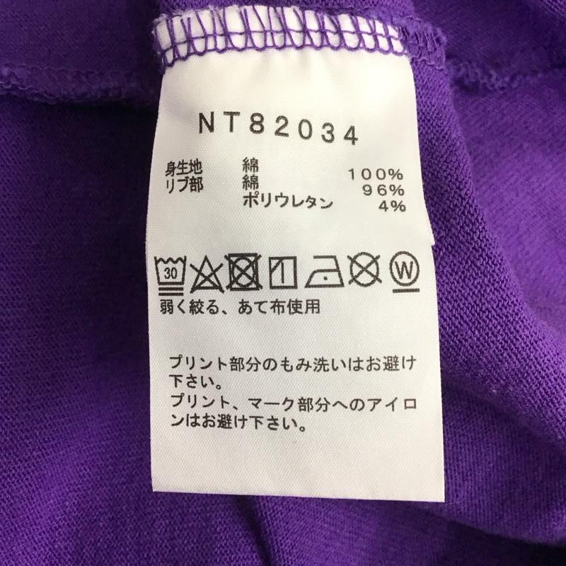 ザノースフェイス THE NORTH FACE カットソー 長袖 nt82034 長袖Tシャツ プリントTシャツ クルーネック M プリント 紫 / パープル /  メンズ USED 古着 中古 10144279