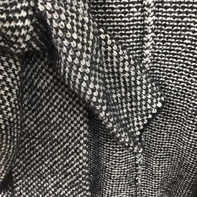 ザラニット ZARA KNIT ジャケット、上着 ジャケット、ブレザー 長袖ニットジャケット アウター カーディガン M 総柄 白 / ホワイト / X 黒 / ブラック /  レディース USED 古着 中古 10144304