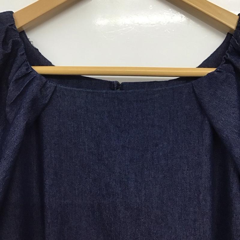 マジェスティックレゴン MAJESTIC LEGON ワンピース ロングスカート 1022061120 レディシルエットロングワンピ デニム マーメイド M 無地 紺 / ネイビー /  レディース USED 古着 中古 10144363