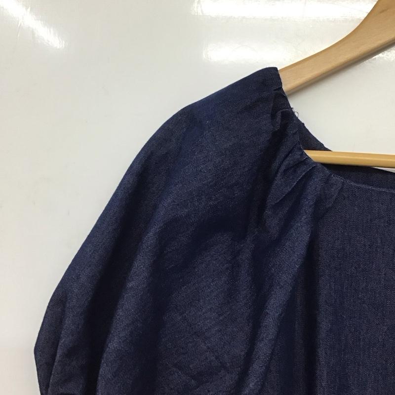 マジェスティックレゴン MAJESTIC LEGON ワンピース ロングスカート 1022061120 レディシルエットロングワンピ デニム マーメイド M 無地 紺 / ネイビー /  レディース USED 古着 中古 10144363