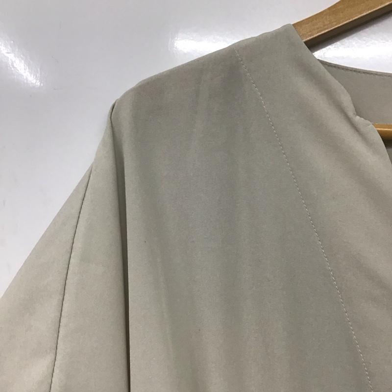 オズモーシス OSMOSIS ワンピース ロングスカート 593010-9030 バックギャザーワンピース 半袖 ドロスト ONE SIZE 無地 アイボリー / アイボリー /  レディース USED 古着 中古 10144374
