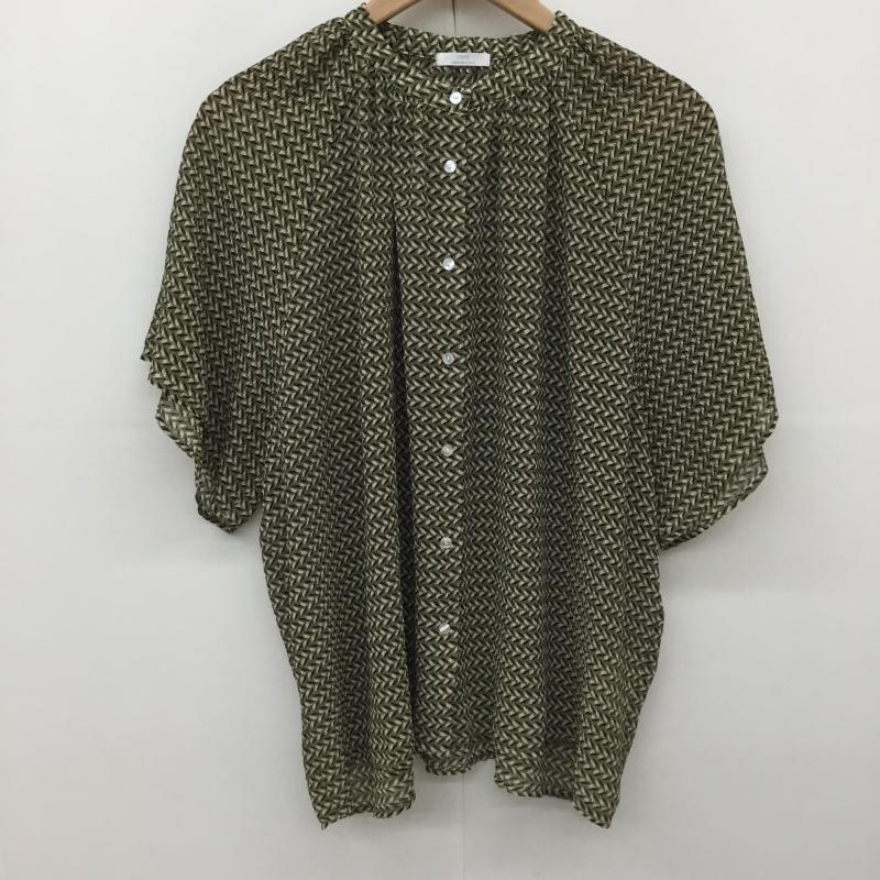 アーバンリサーチ URBAN RESEARCH シャツ、ブラウス 半袖 IT25-23B005 URBAN RESEARCH ITEMS FREE 総柄 緑 / グリーン / X 茶 / ブラウン /  レディース USED 古着 中古 10144389