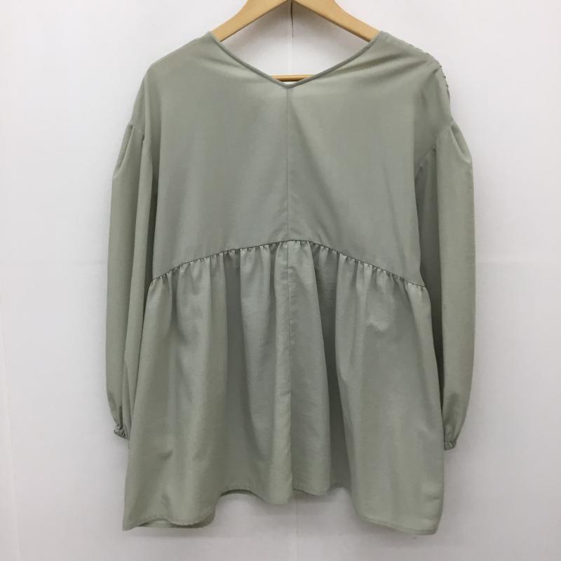 アーバンリサーチ URBAN RESEARCH カットソー 長袖 IT44-23A002 FREE レース柄 緑 / グリーン /  レディース USED 古着 中古 10144395