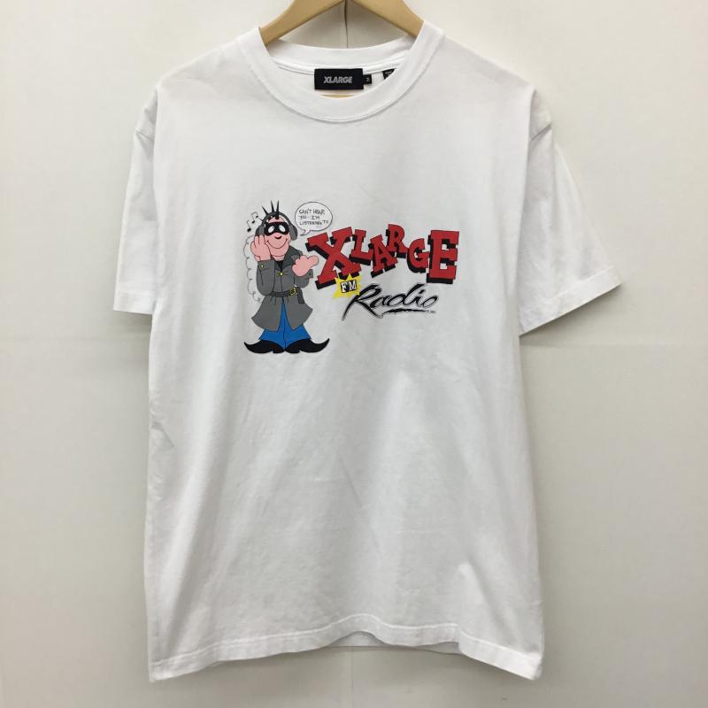 エクストララージ XLARGE Tシャツ 半袖 M プリント 白 / ホワイト /  メンズ USED 古着 中古 10144399