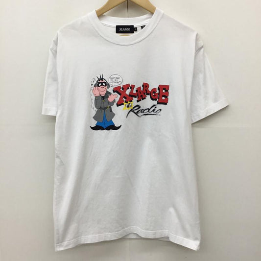エクストララージ XLARGE Tシャツ 半袖 M プリント 白 / ホワイト /  メンズ USED 古着 中古 10144399