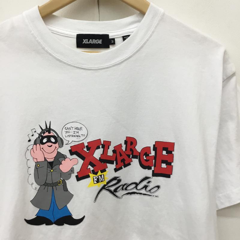 エクストララージ XLARGE Tシャツ 半袖 M プリント 白 / ホワイト /  メンズ USED 古着 中古 10144399