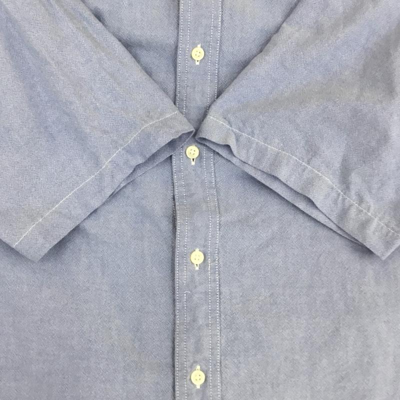 チャップス CHAPS シャツ、ブラウス 半袖 XL 刺繍 X ワンポイント 青 / ブルー /  メンズ USED 古着 中古 10144406