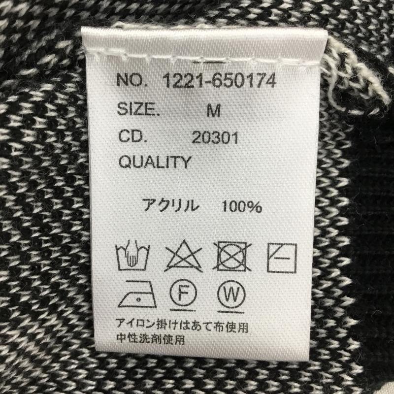 イング INGNI カーディガン 長袖 M 格子柄 白 / ホワイト / X 青 / ブルー /  レディース USED 古着 中古 10144409