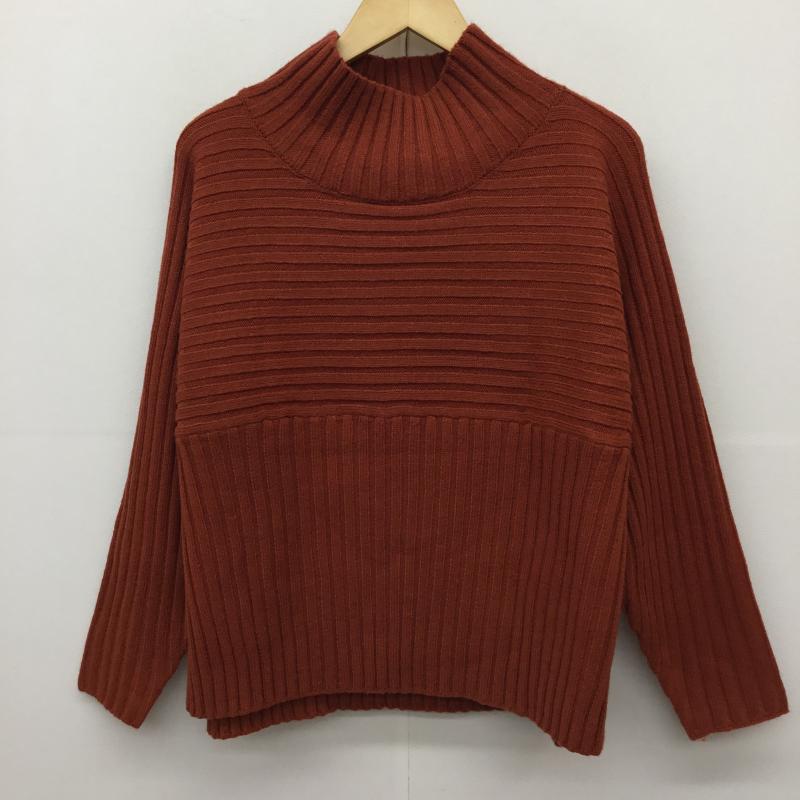 ロペピクニック ROPE  PICNIC ニット、セーター 長袖 GDM-59100 40 無地 橙 / オレンジ /  レディース USED 古着 中古 10144410