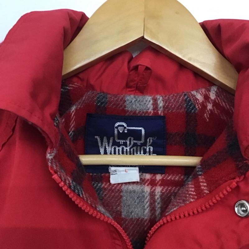ウールリッチ WOOLRICH ジャケット、上着 ジャケット、ブレザー ジップアップジャケット アウター 古着 L 無地 赤 / レッド /  メンズ USED 古着 中古 10144451