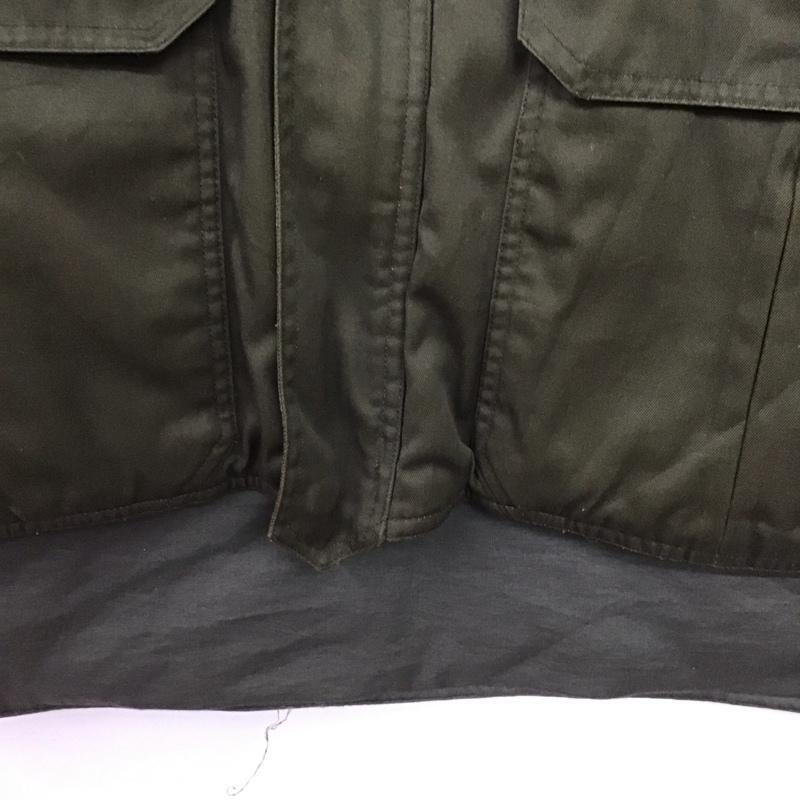 古着 USED ベスト ベスト ジップアップベスト ノースリーブカットソー アウター 古着 無地 カーキ / カーキ /  メンズ USED 古着 中古 10144454