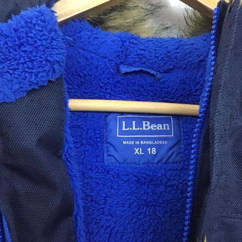 エルエルビーン L.L.Bean ジャケット、上着 ジャンパー、ブルゾン ジップアップジャケット アウター パーカージャケット XL 無地 紺 / ネイビー /  メンズ USED 古着 中古 10144473