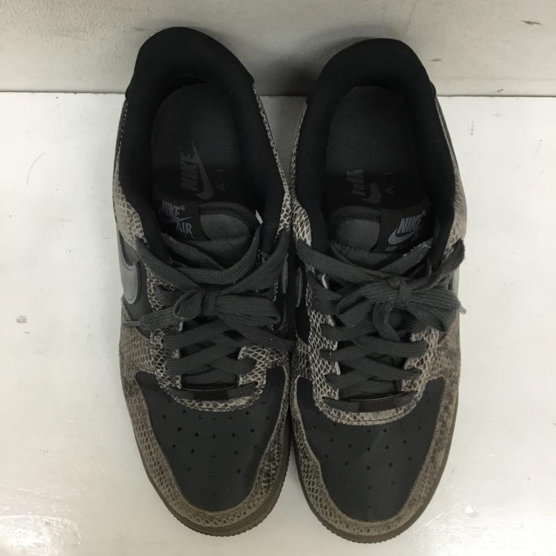 ナイキ NIKE スニーカー スニーカー HF2898-001 Air Force 1 Low Snakeskin 25.0cm  黒 / ブラック / X 茶 / ブラウン / X チャコールグレー / チャコールグレー /  レディース USED 古着 中古 10144480