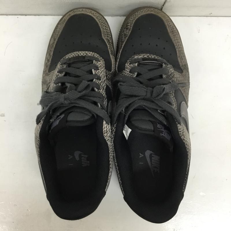 ナイキ NIKE スニーカー スニーカー HF2898-001 Air Force 1 Low Snakeskin 25.0cm  黒 / ブラック / X 茶 / ブラウン / X チャコールグレー / チャコールグレー /  レディース USED 古着 中古 10144480