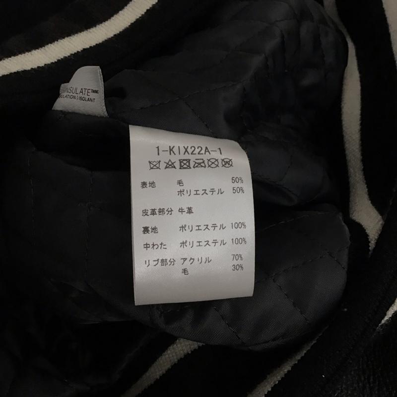 スクーカム SKOOKUM ジャケット、上着 ジャケット、ブレザー 1-kix22a-1 スタジャン アウター XL ロゴ、文字 黒 / ブラック /  メンズ USED 古着 中古 10144517