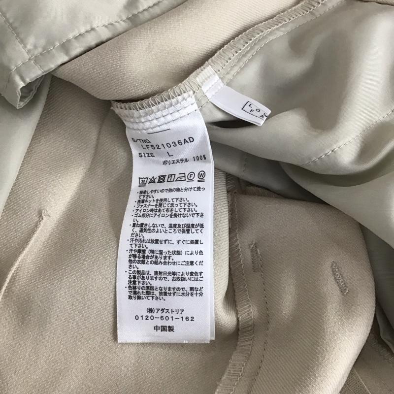 ローリーズファーム LOWRYS FARM パンツ スラックス L 無地 ベージュ / ベージュ /  レディース USED 古着 中古 10144528
