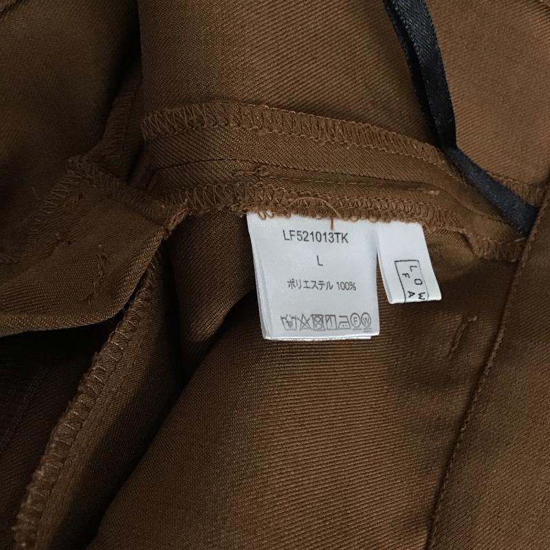 ローリーズファーム LOWRYS FARM パンツ スラックス L 無地 茶 / ブラウン /  レディース USED 古着 中古 10144530