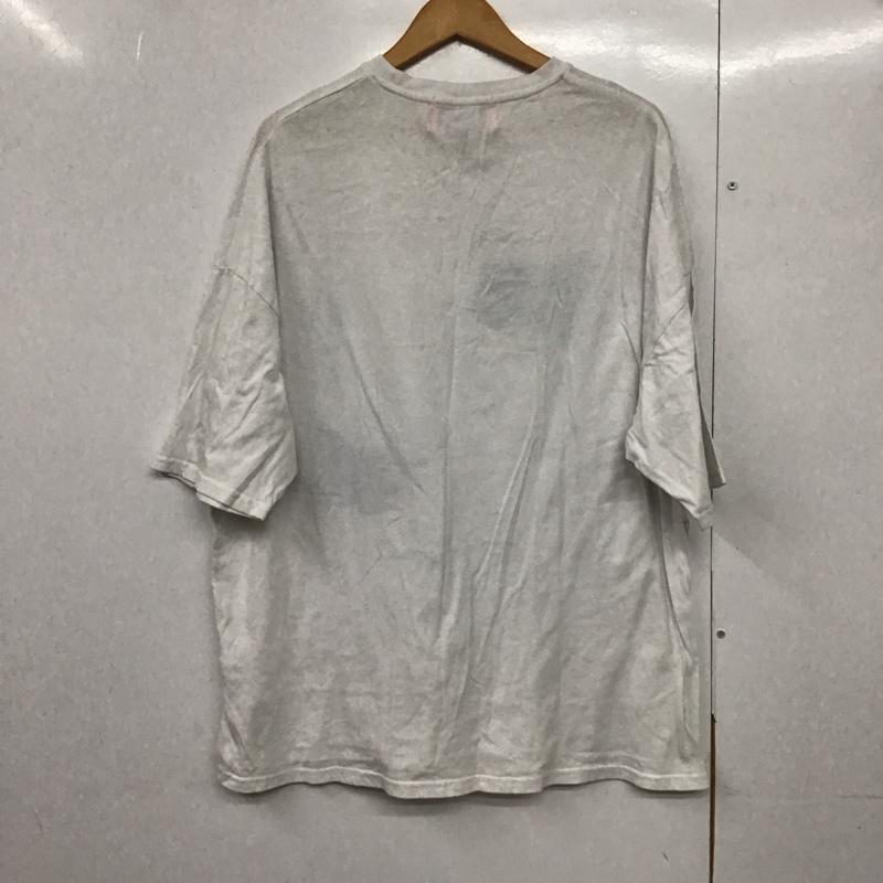 ガリスアディクション GALLIS ADDICTION Tシャツ 半袖 半袖カットソー プリントTシャツ クルーネックカットソー M プリント 白 / ホワイト /  メンズ USED 古着 中古 10144557