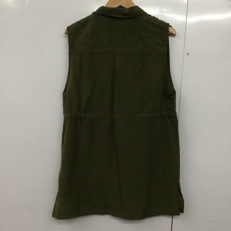 カスタネ Kastane ベスト ベスト FREE 無地 カーキ / カーキ /  レディース USED 古着 中古 10144558