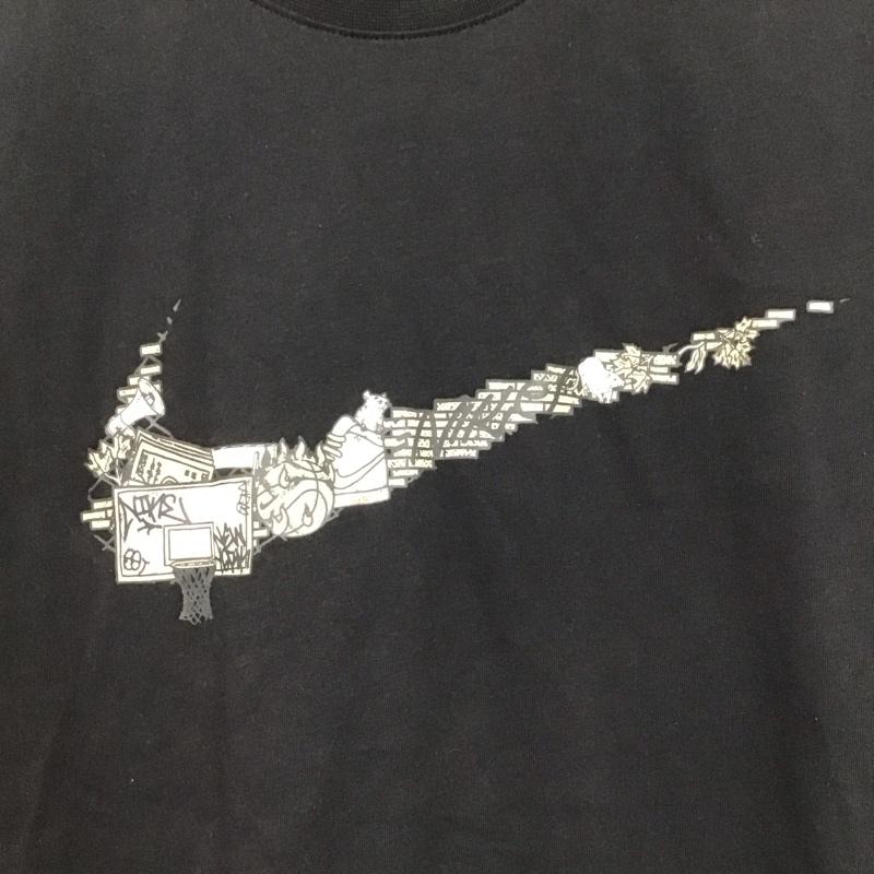 ナイキ NIKE Tシャツ 半袖 dd0796-010 OCシーズナルFRANスウッシュ プリントTシャツ M ロゴ、文字 黒 / ブラック /  メンズ USED 古着 中古 10144567