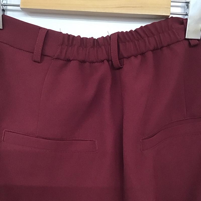 ローリーズファーム LOWRYS FARM パンツ スラックス L 無地 えんじ / ワインレッド /  レディース USED 古着 中古 10144571