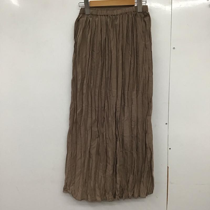 サマンサモスモスブルー Samansa Mos2 blue スカート ロングスカート FREE 無地 茶 / ブラウン /  レディース USED 古着 中古 10144576