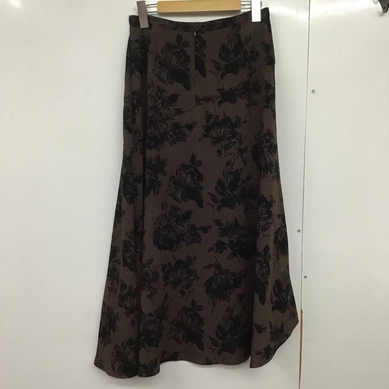 アパートバイローリーズ apart by lowrys スカート ロングスカート L 総柄 茶 / ブラウン /  レディース USED 古着 中古 10144580