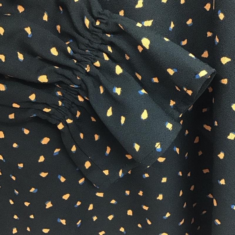 アズールバイマウジー AZUL BY MOUSSY シャツ、ブラウス 長袖 S ドット 黒 / ブラック /  レディース USED 古着 中古 10144589