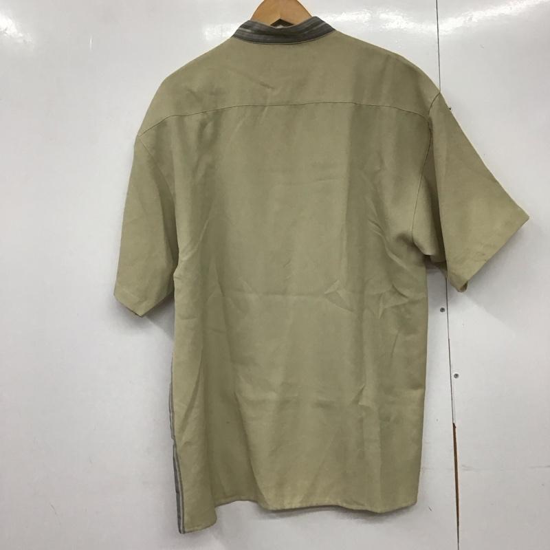 古着 USED シャツ、ブラウス 半袖 半袖シャツ ノーカラーシャツ 前ボタン L プリント マルチカラー / マルチカラー /  メンズ USED 古着 中古 10144602