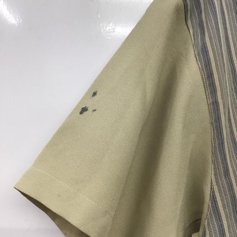 古着 USED シャツ、ブラウス 半袖 半袖シャツ ノーカラーシャツ 前ボタン L プリント マルチカラー / マルチカラー /  メンズ USED 古着 中古 10144602