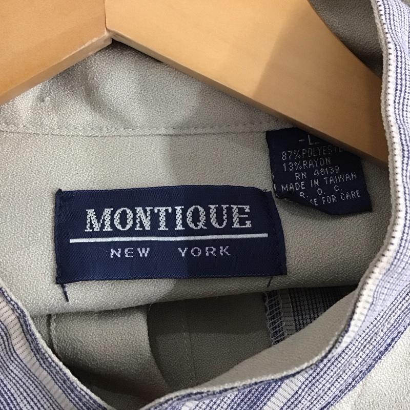 古着 USED シャツ、ブラウス 半袖 半袖シャツ ノーカラーシャツ 前ボタン L プリント マルチカラー / マルチカラー /  メンズ USED 古着 中古 10144602