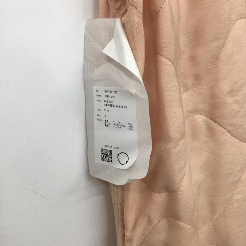 インアット INNAT ベスト ベスト ライナーベスト ジップアップベスト 3 無地 桃 / ピンク /  メンズ USED 古着 中古 10144605