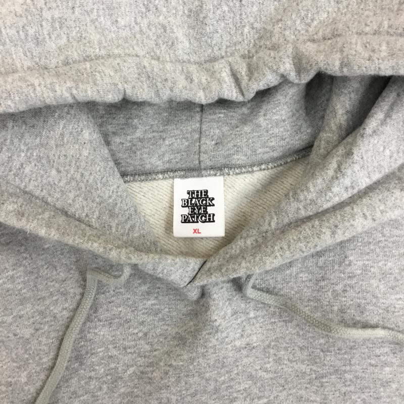 ブラックアイパッチ Black eye patch パーカー 長袖 XL ロゴ、文字 X プリント 灰 / グレー /  メンズ USED 古着 中古 10144620