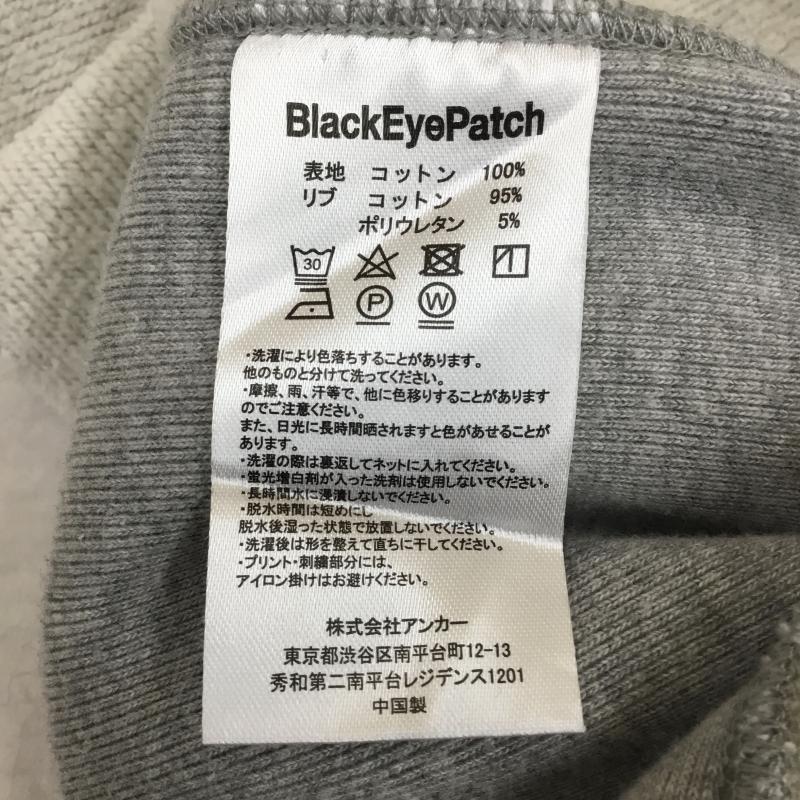 ブラックアイパッチ Black eye patch パーカー 長袖 XL ロゴ、文字 X プリント 灰 / グレー /  メンズ USED 古着 中古 10144620
