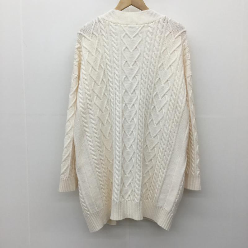 アクシーズファム axes femme カーディガン 長袖 MR169X07 M  白 / ホワイト /  レディース USED 古着 中古 10144632