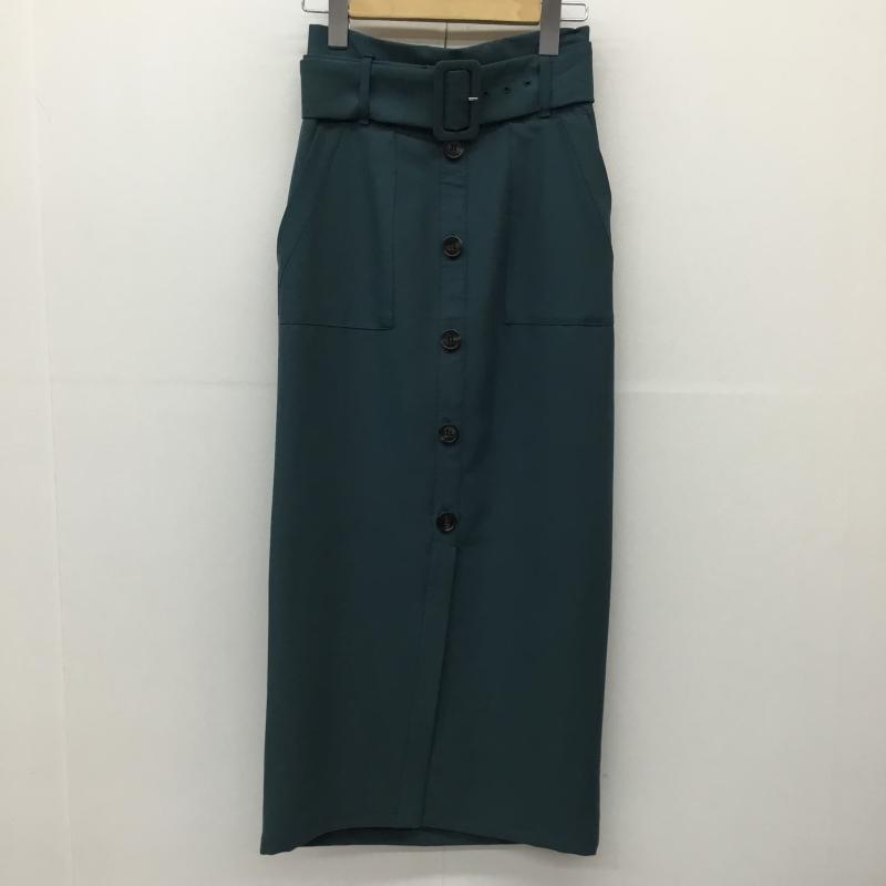 ムルーア MURUA スカート ロングスカート 012140800601-01 S 無地 緑 / グリーン /  レディース USED 古着 中古 10144635