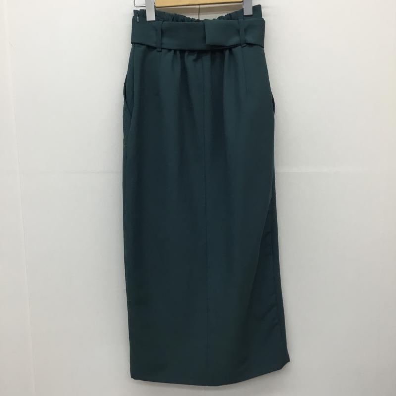 ムルーア MURUA スカート ロングスカート 012140800601-01 S 無地 緑 / グリーン /  レディース USED 古着 中古 10144635