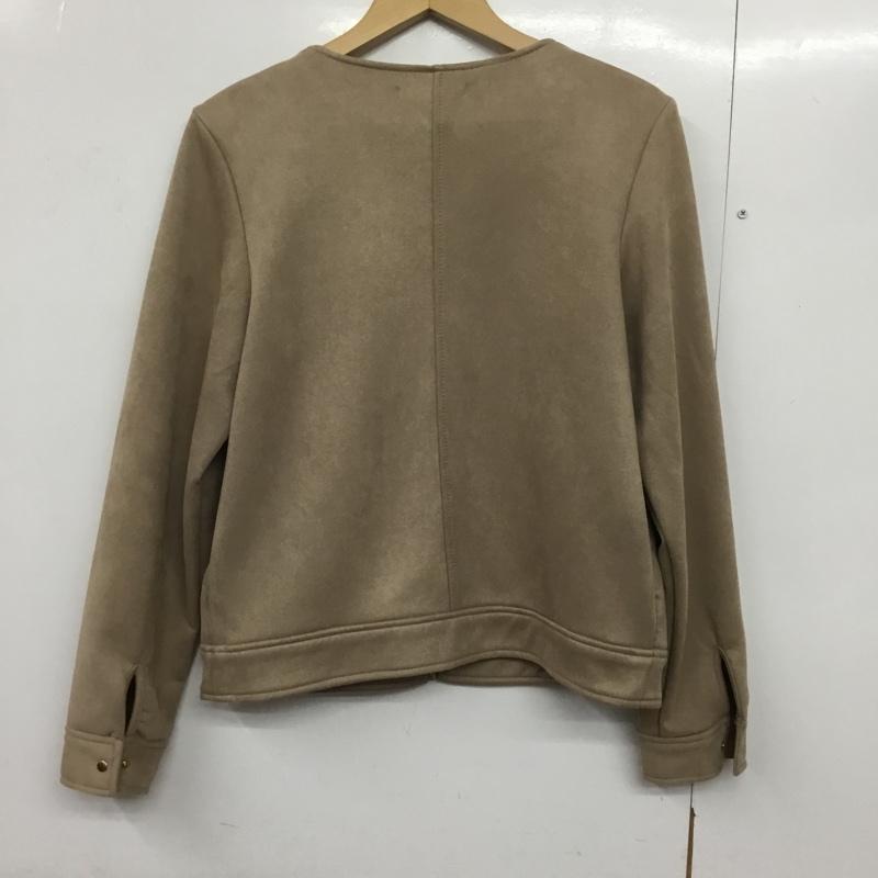チャオパニック CIAOPANIC ジャケット、上着 ジャケット、ブレザー 142735 ノーカラー FREE 無地 ベージュ / ベージュ /  レディース USED 古着 中古 10144644